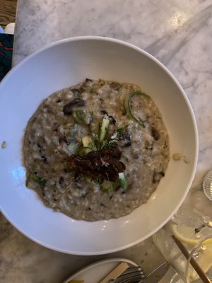 Mushroom risotto  at LOV - McGill in Montreal