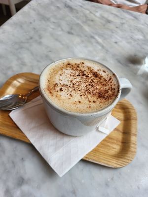 Cappucino lait d'avoine at LOV - McGill in Montreal