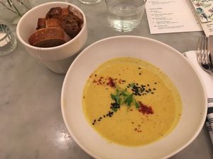 Soup of the day at LOV - McGill in Montreal