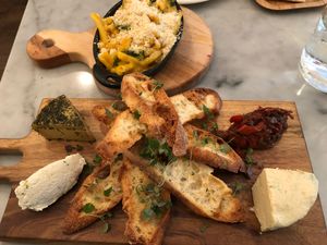 Vegan cheese plate at LOV - McGill in Montreal