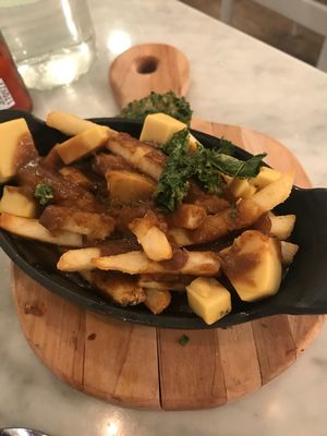Vegan poutine at LOV - McGill in Montreal