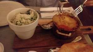 Lasagne avec salade césar at LOV - McGill in Montreal