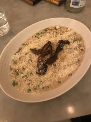 Mushroom risotto  at LOV - McGill in Montreal