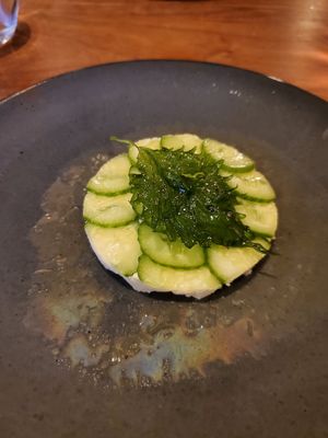 Fried shiso lost its flavour but there is more underneath at Avelo in Toronto