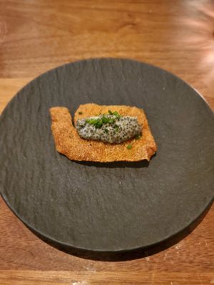 Wow! Bassia scoparia is in the amranth family. They call it grass caviar. Yum. at Avelo in Toronto