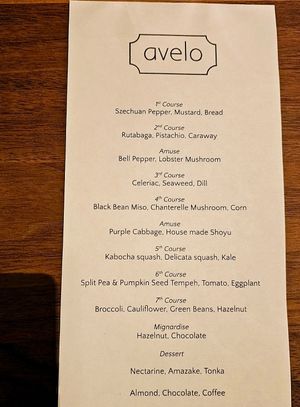 8 courses, November 2023, at Avelo in Toronto