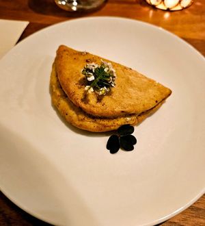 Szechuan Pepper, Mustard, Bread at Avelo in Toronto
