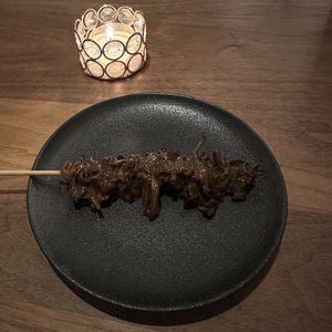 Amuse: Yellow-foot and Porcini Mushrooms   at Avelo in Toronto