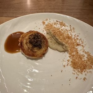 6th Course: Celeriac, Truffles   at Avelo in Toronto