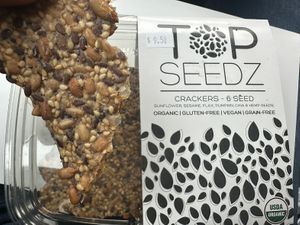 Awesome crackers available in the retail section.    at Lucy's Market in Soldotna