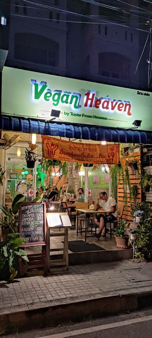 Storefront at Vegan Heaven in Chiang Mai