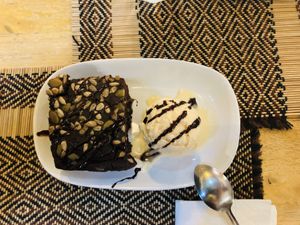 Brownie at Vegan Heaven in Chiang Mai
