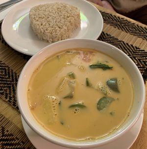 Duck red curry  at Vegan Heaven in Chiang Mai