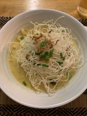 Kao soy  at Vegan Heaven in Chiang Mai