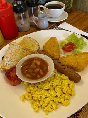 Vegan breakfast (B)  at Vegan Heaven in Chiang Mai