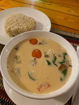 Duck red curry   at Vegan Heaven in Chiang Mai