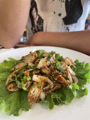 Spicy chicken   at Vegan Heaven in Chiang Mai