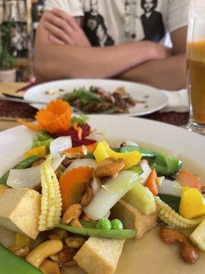 Cashew stir fry   at Vegan Heaven in Chiang Mai