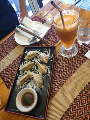 Gyoza at Vegan Heaven in Chiang Mai