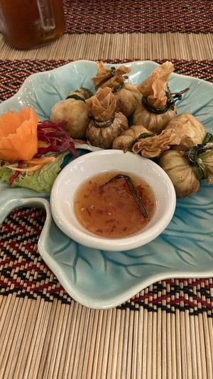 Money bags  at Vegan Heaven in Chiang Mai