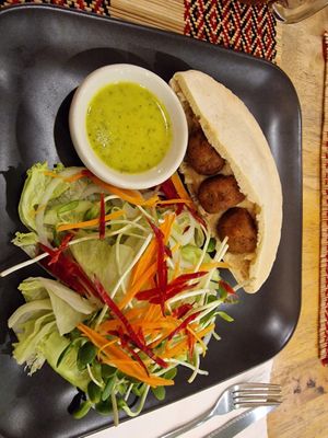 Falafel at Vegan Heaven in Chiang Mai