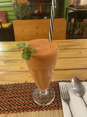Watermelon smoothie 🍉😍  at Vegan Heaven in Chiang Mai