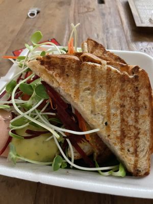 Grilled cheese   at Vegan Heaven in Chiang Mai