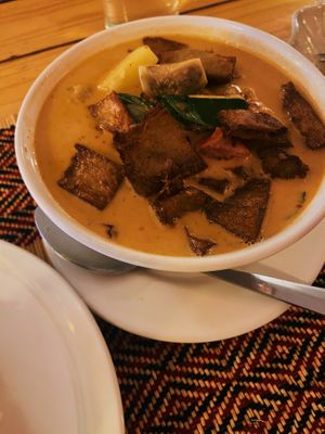 ‘Duck’ curry  at Vegan Heaven in Chiang Mai