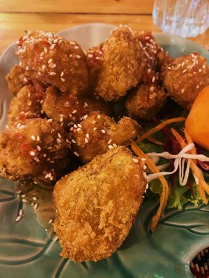 Cauliflower wings  at Vegan Heaven in Chiang Mai