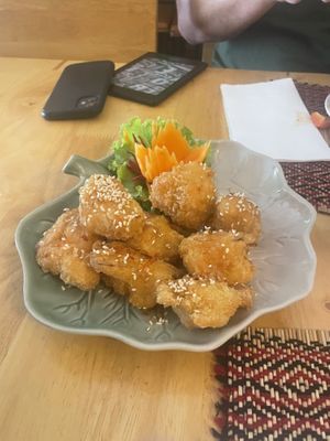 Cauliflower spicy   at Vegan Heaven in Chiang Mai