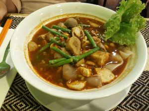 Spicy Soup at Vegan Heaven in Chiang Mai
