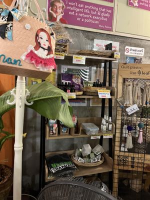 Some items to purchase   at Vegan Heaven in Chiang Mai
