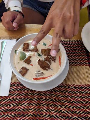 Duck curry at Vegan Heaven in Chiang Mai