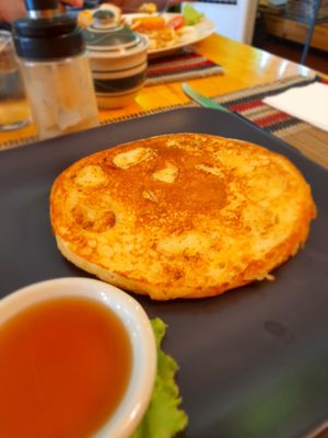 Banana pancake at Vegan Heaven in Chiang Mai