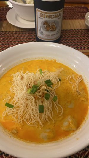 Khao soi  at Vegan Heaven in Chiang Mai