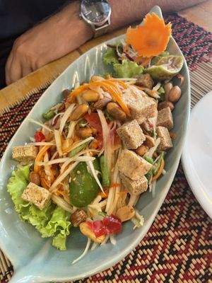 Papaya Salat  at Vegan Heaven in Chiang Mai