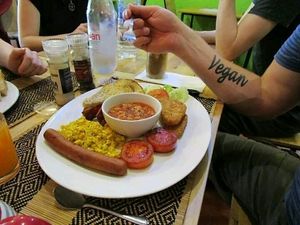 Breakfast! at Vegan Heaven in Chiang Mai