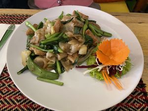 Pad see eew   at Vegan Heaven in Chiang Mai
