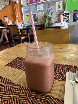 Chocolate shake  #Veganuary at Vegan Heaven in Chiang Mai