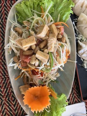 Papaya salad  #Veganuary at Vegan Heaven in Chiang Mai