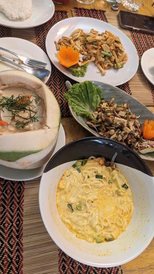 Vegan meal at Vegan Heaven in Chiang Mai