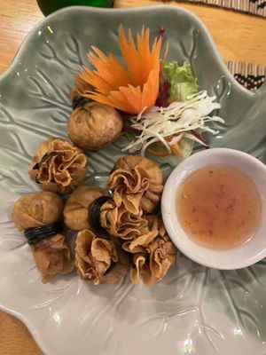 Money bags  at Vegan Heaven in Chiang Mai