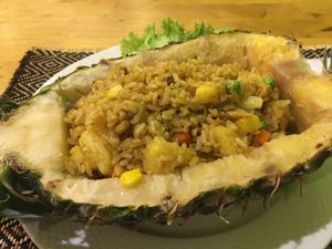 Pineapple Fried Rice  at Vegan Heaven in Chiang Mai