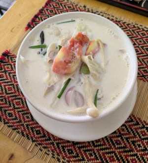 Tom Kha at Vegan Heaven in Chiang Mai