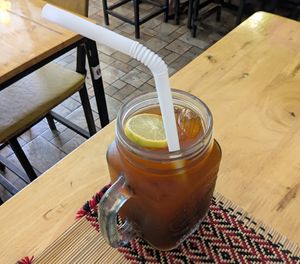 Iced Lemon Tea at Vegan Heaven in Chiang Mai