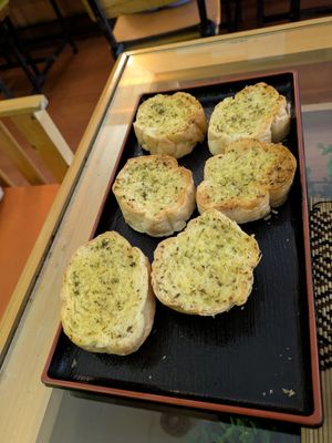 Garlic Bread at Vegan Heaven in Chiang Mai