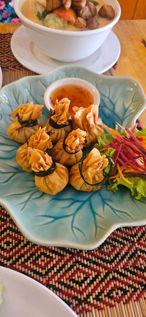 Money bags 💰 at Vegan Heaven in Chiang Mai