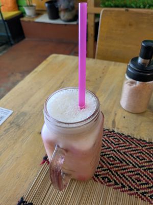 Pineapple Smoothie at Vegan Heaven in Chiang Mai