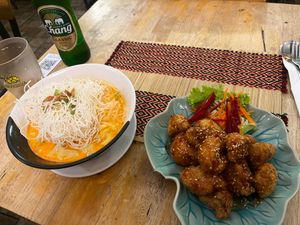 My mesl at Vegan Heaven in Chiang Mai