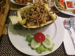 Pineapple Rice at Vegan Heaven in Chiang Mai